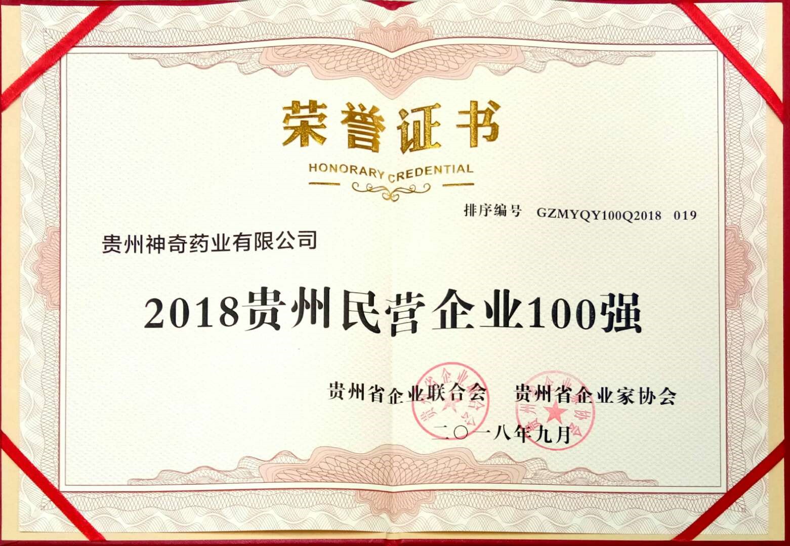 喜訊！神奇制藥入選2018貴州“雙百強”企業(yè)4.jpg